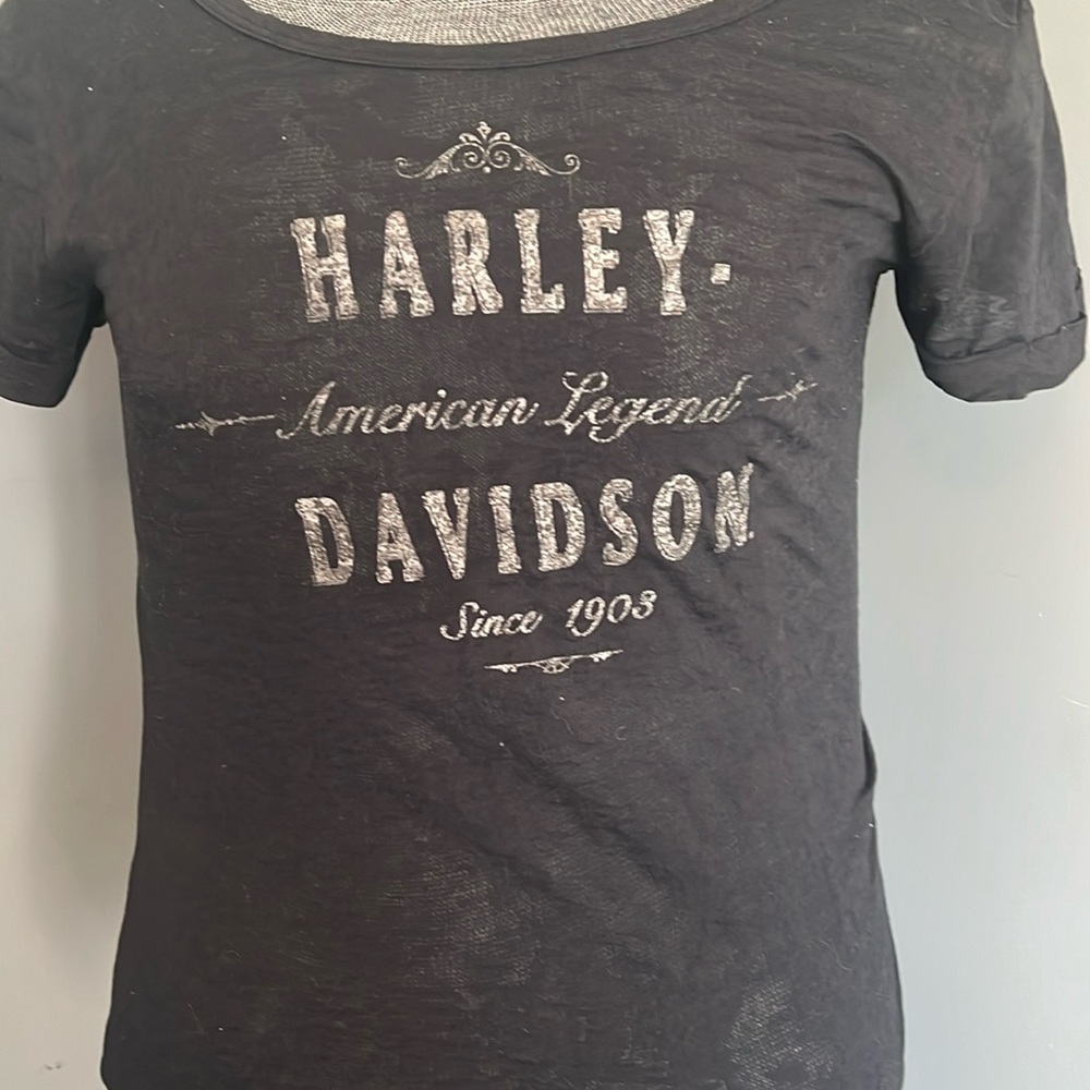 Harley Davidson burn out to size medium